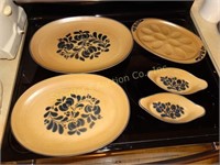 Pfaltzgraff - Folk Art - 2 8" augratin dishes,