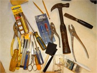 Asst. screwdrivers, pliers, hammer, etc.