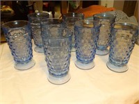 8 Blue Fosteria 6" Glasses