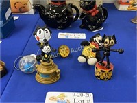 FIVE FELIX THE CAT COLLECTIBLE TOYS