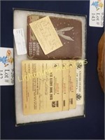 TEN WWII WAR RATION BOOKS WITH HOLDER