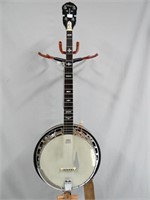 El Degas 5 string banjo, 38" long;