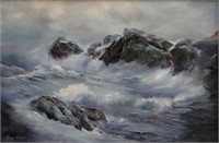 Windswept surf by Bing Miller, signed,