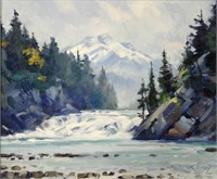 Bow Falls by Chistopher Gorey, oil on canvas,