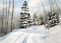 Fresh Snowfall - Dingle Road by Liz Wilcox