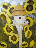 Doves & Sunflowers by Sheila Cotton,