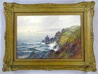 Cape Cornwall from Land's End by John Shapland,