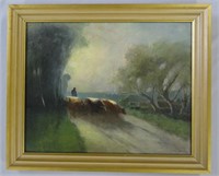 The Cattle Drover by John Hammond, signed,
