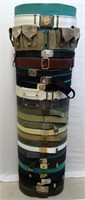 Lot of 24 miscellaneous military belts