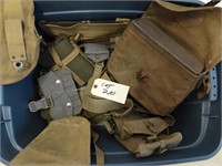 Large lot of miscellaneous military web gear