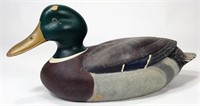 Bob Berry - 1984 Carved Duck Decoy, 14"L x 6.5"T,