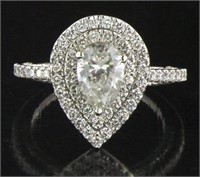 14kt Gold 2.02 ct Brilliant Pear Diamond Ring