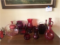 Collection of Red Glass