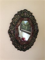 Antique Reverses Painted Mirror
