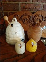Honey Holders and Candle Lot