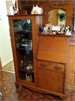 Vintage Secretary Desk/Display Cabinet