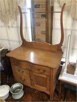 Antique Maple Wash Basin Stand