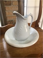 Wash Bowl and Pitcher