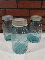 Vintage #13 Ball Aqua Mason Jar Lot