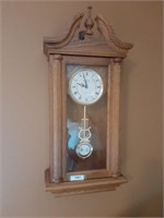 Bulova Wall Clock With Pendulum 14 1/2" X 36"