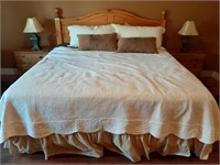 Wooden Bed Frame And Serta Perfect Sleeper