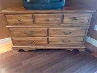 Wooden Dresser With Seven Drawers, Tv Not