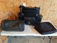 Motorcycle Bags, Brackets, And Seat Cushion