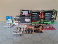 Light And Battery Lot, Mostly Outdoor Lights, Red