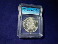 1878-S MORGAN SILVER DOLLAR, MS62 (ICG)