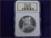 1881-S MORGAN SILVER DOLLAR, MS63 (NGC)