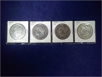 (4) CC MORGAN DOLLARS 1878, 1879, 1890, & 1891