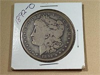 1892-O MORGAN SILVER DOLLAR, (RAW COIN)