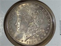 1897 MORGAN SILVER DOLLAR, (RAW COIN)
