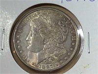 1897-S MORGAN SILVER DOLLAR, (RAW COIN)