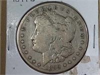 1899-S MORGAN SILVER DOLLAR, RAW COIN