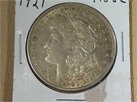 1921 MORGAN SILVER DOLLAR, RAW COIN
