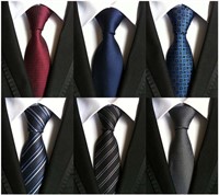 WeiShang Lot 6 PCS Classic Men's 100% Silk Tie