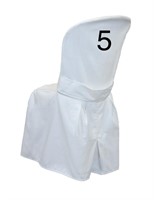 White Bistro Chair Covers x50