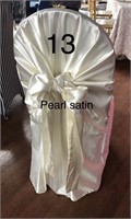 Pearl Satin Chair Cover x100