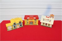3 Fisher Price Hospital, School House, Home