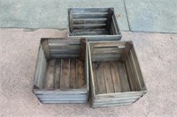 3 Wooden Crates
