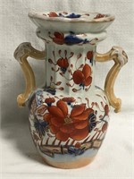 Ironstone Polychrome Decorated Vase