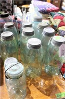 Group of Misc Blue/Green MasonJars-Some Dated 1858