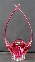 Mid Century Modern Signed Chalet Glass Art Glass