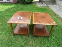 PAIR OF LANE END TABLES  - VG