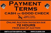 Payment Terms - Credit Cards NOT accepted!