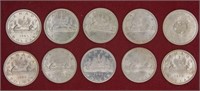 1964 - 1966 Canadian Silver Dollars