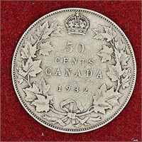 1932 - 50 cent Canadian Coin
