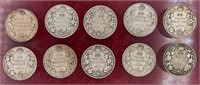 1917 - 1929 - 50 cent Canadian Coins