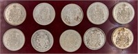 1964 - 1965 - 50 cent Canadian Coins